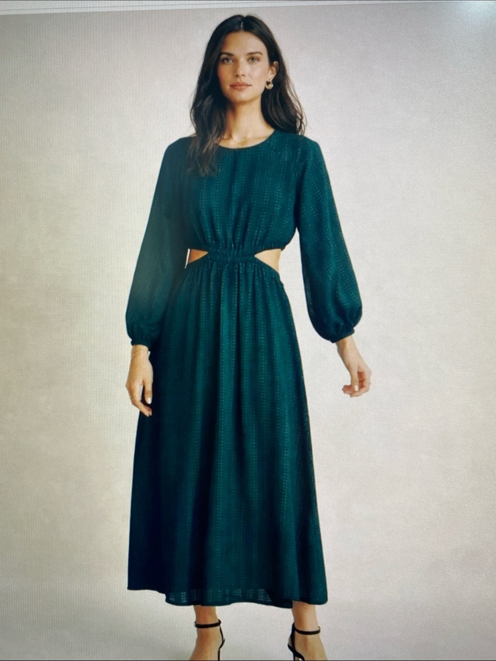 Madewell Midi Cut Out Dress Size Large